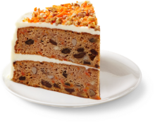 Traditional Carrot Cake - Slice